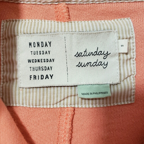 **SALE** SATURDAY SUNDAY orange moto zip jacket S - Picture 7 of 7